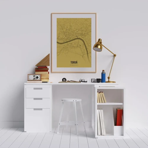 Plakat Toruń amber mockup