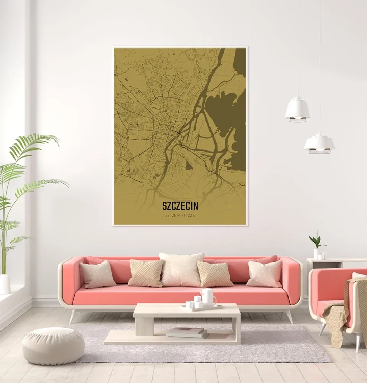 Plakat Szczecin amber mockup