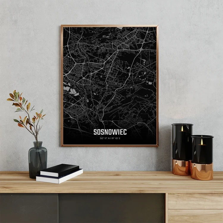 Plakat Sosnowiec night mockup