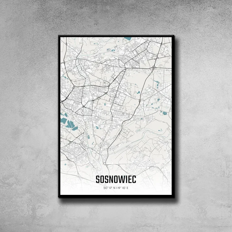 Plakat Sosnowiec day tło ściana szary beton