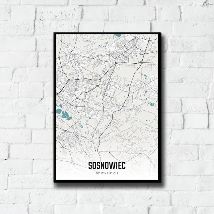 Plakat Sosnowiec day tło ściana białe cegły