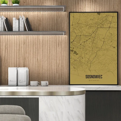 Plakat Sosnowiec amber mockup