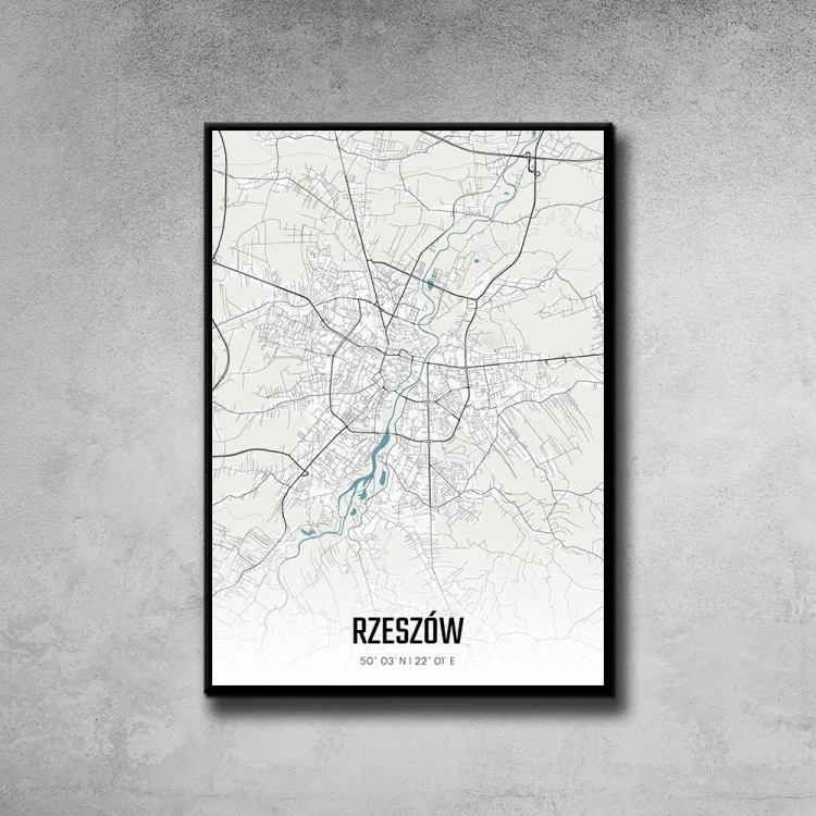 Plakat Rzeszów day tło ściana szary beton