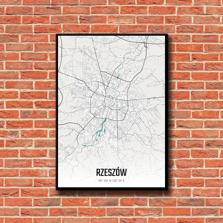 Plakat Rzeszów day tło ściana czerwone cegły