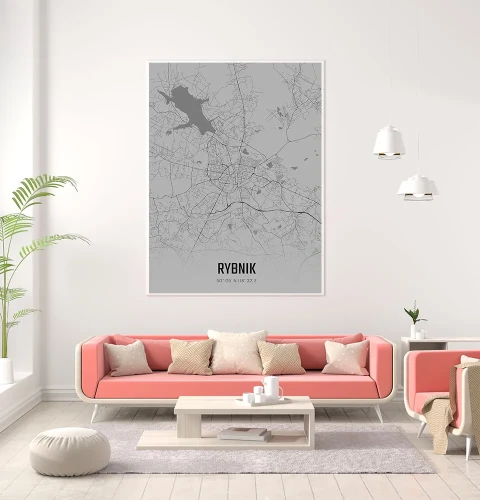Plakat Rybnik fog mockup