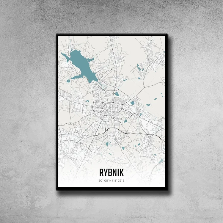 Plakat Rybnik day tło ściana szary beton