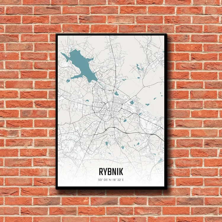 Plakat Rybnik day tło ściana czerwone cegły