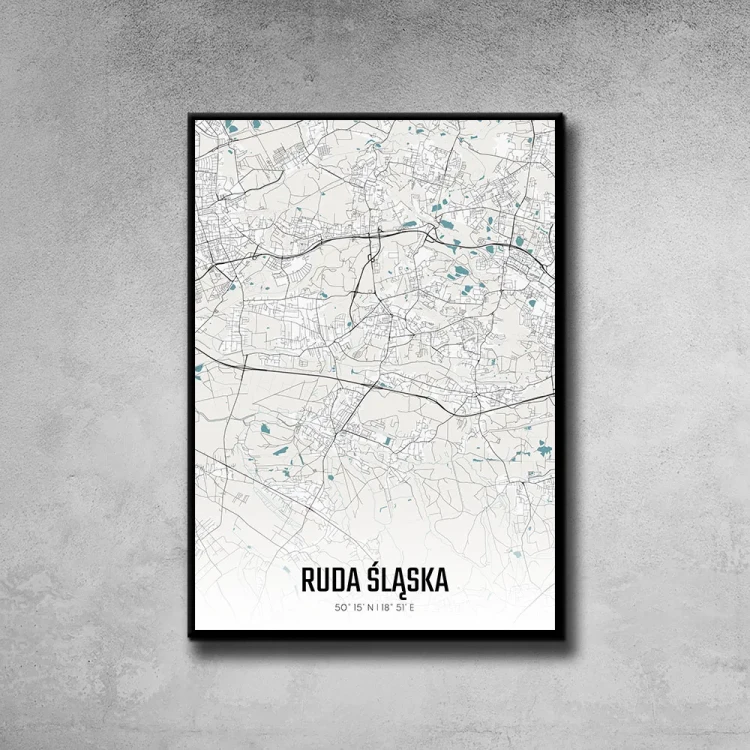 Plakat Ruda Śląska day tło ściana szary beton