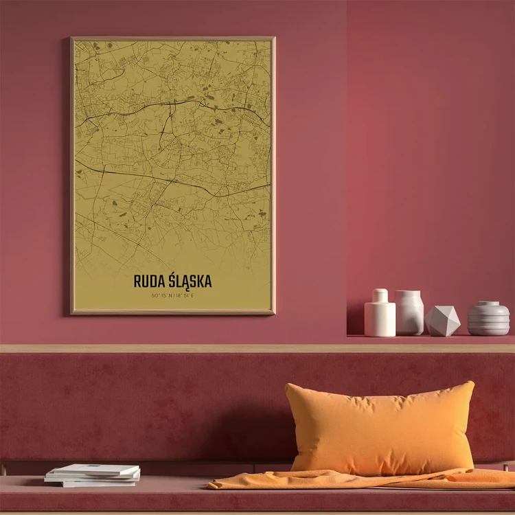 Plakat Ruda Śląska amber mockup