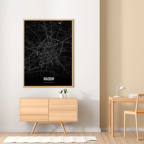 Plakat Radom night mockup