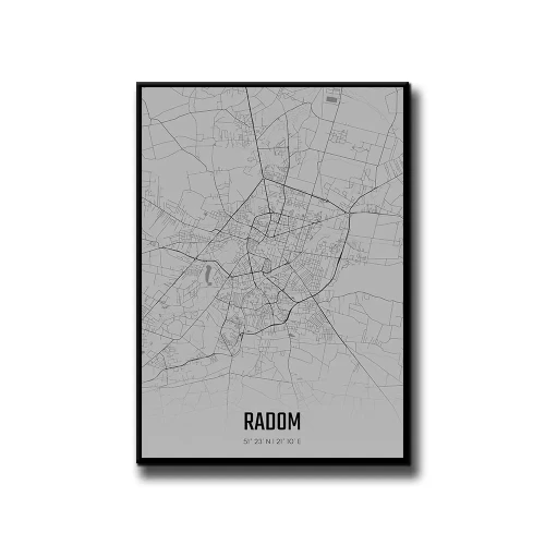 Plakat Radom fog białe tło