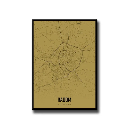 Plakat Radom amber białe tło
