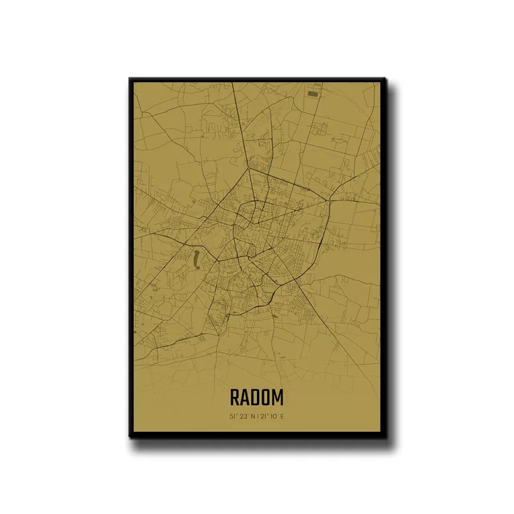 Plakat Radom amber białe tło