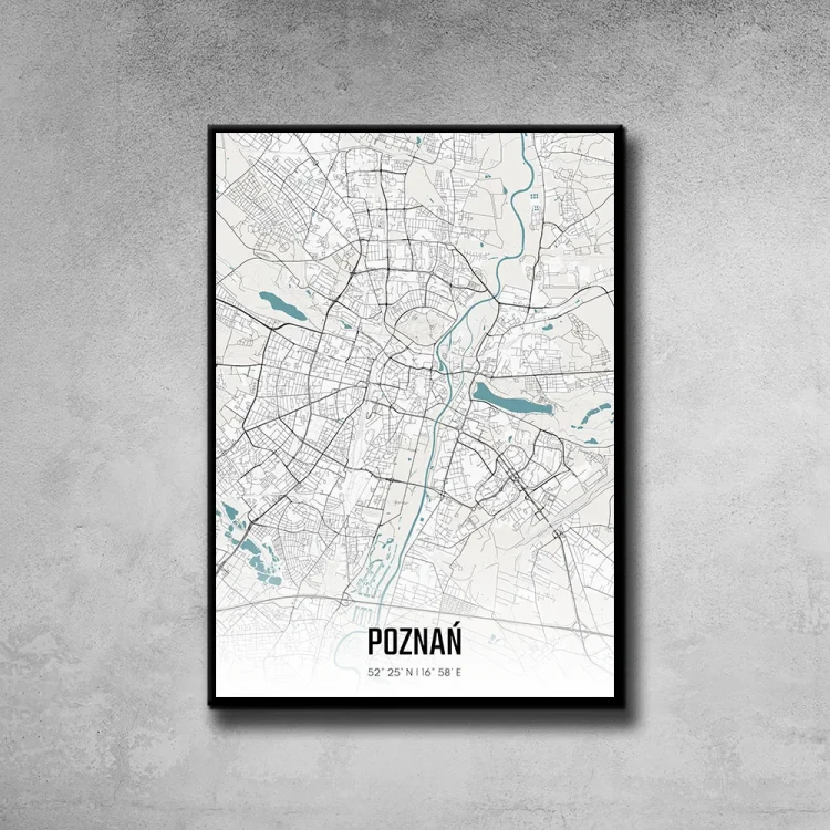 Plakat Poznań day tło ściana szary beton