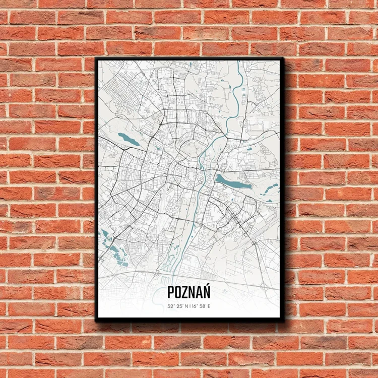 Plakat Poznań day tło ściana czerwone cegły
