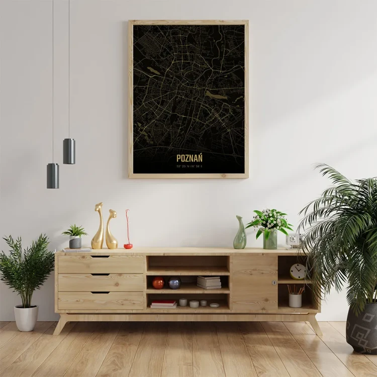 Plakat Poznań amber night mockup