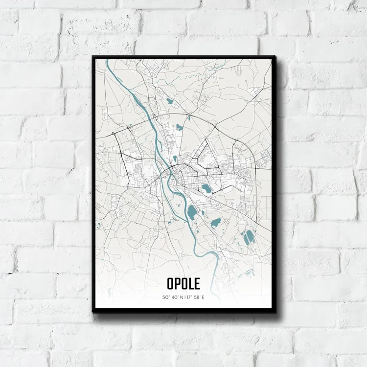 Plakat Opole day tło ściana białe cegły