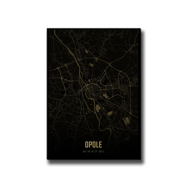 Plakat Opole amber night białe tło