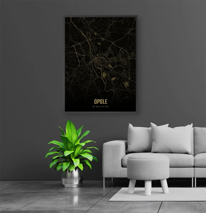 Plakat Opole amber night mockup