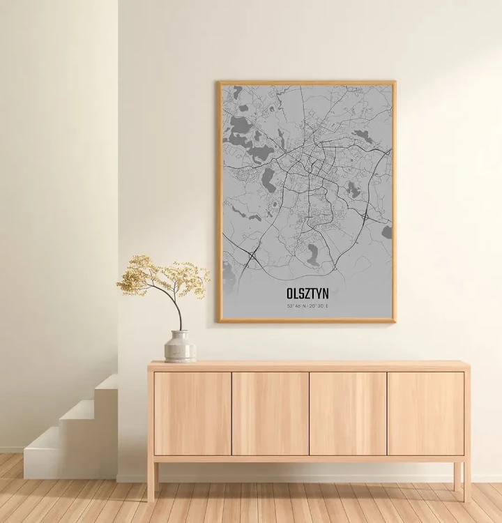 Plakat Olsztyn fog mockup