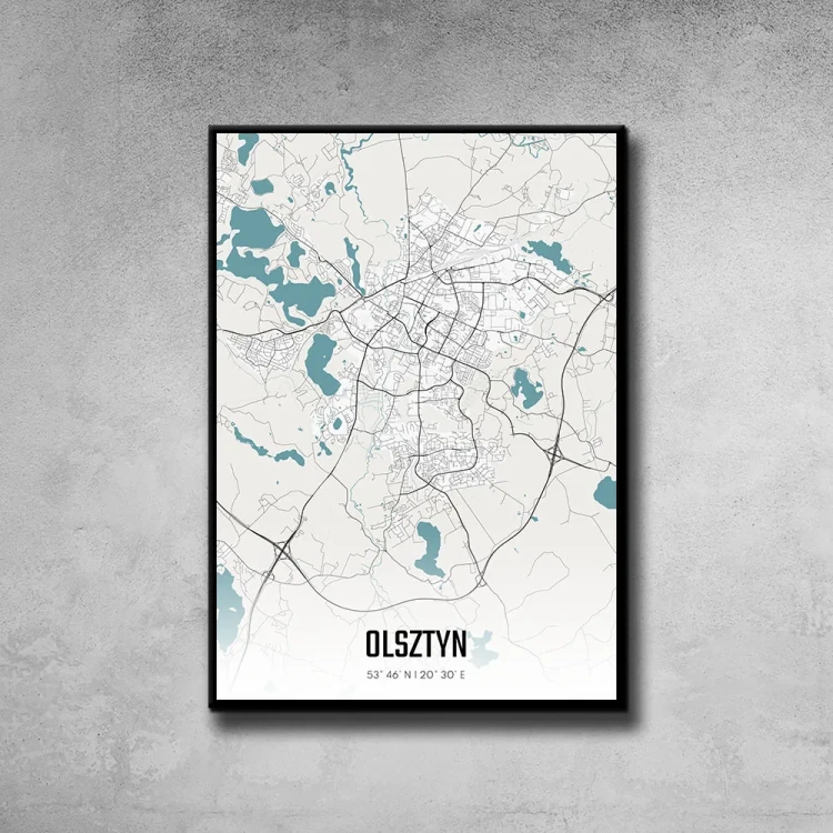 Plakat Olsztyn day tło ściana szary beton