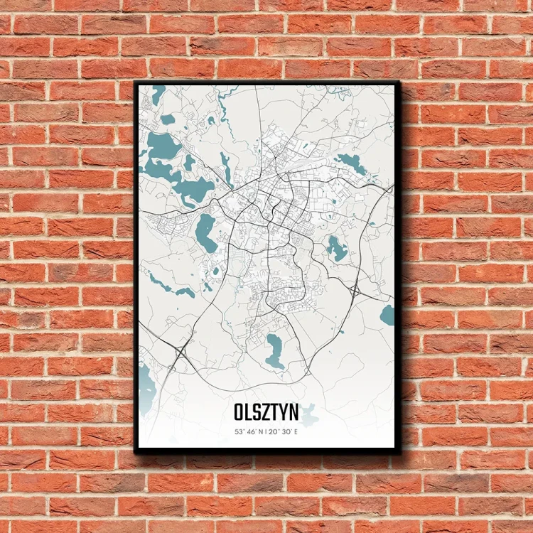 Plakat Olsztyn day tło ściana czerwone cegły