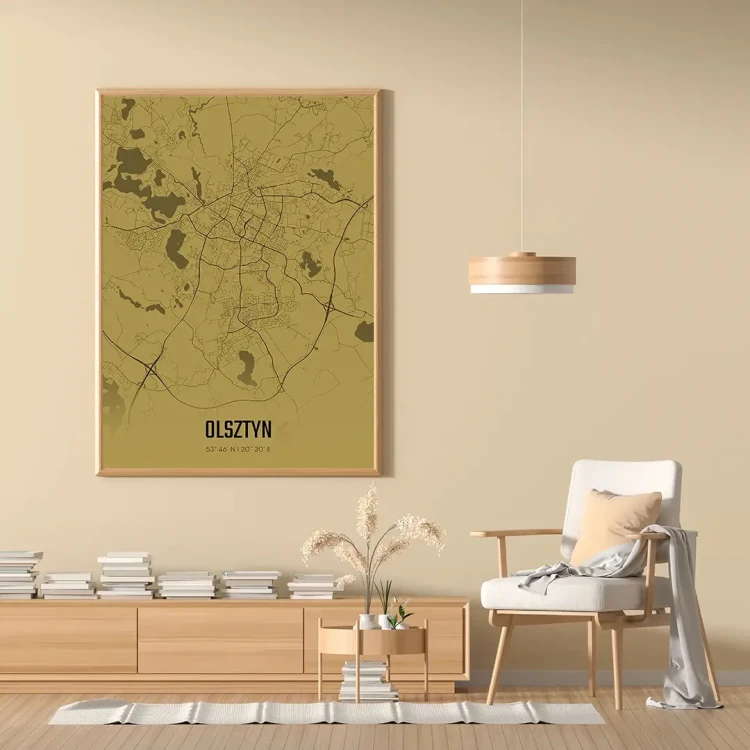 Plakat Olsztyn amber mockup