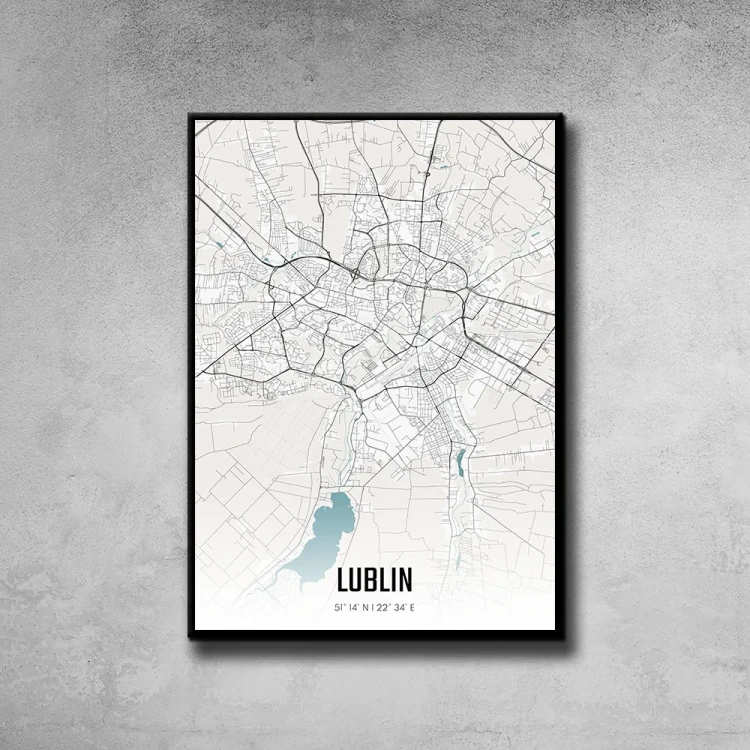 Plakat Lublin day tło ściana szary beton