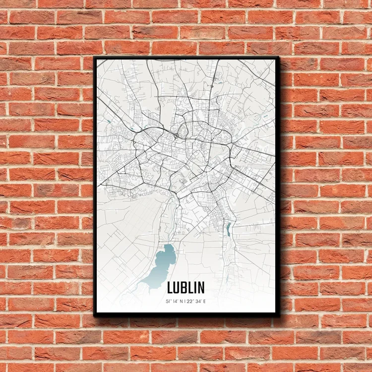 Plakat Lublin day tło ściana czerwone cegły