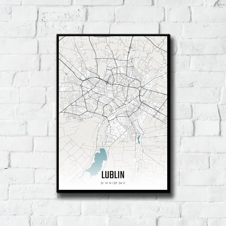 Plakat Lublin day tło ściana białe cegły