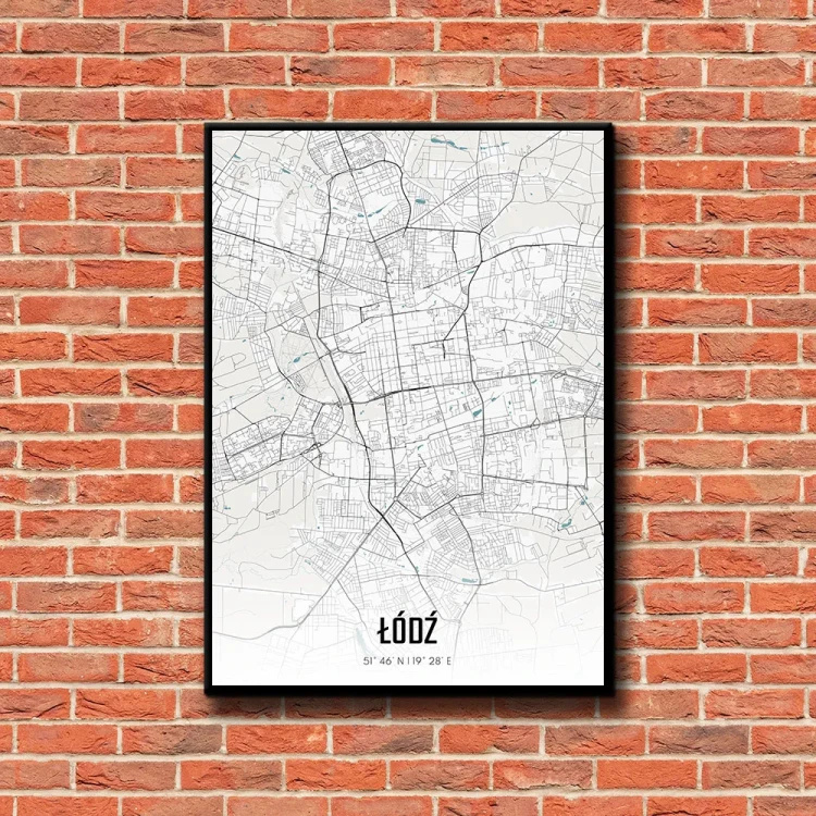 Plakat Łódź day tło ściana czerwone cegły