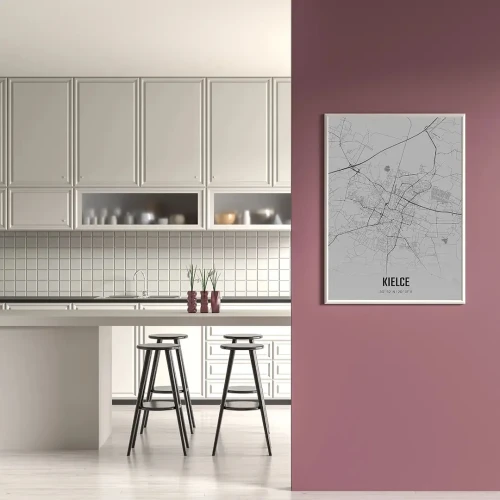 Plakat Kielce fog mockup