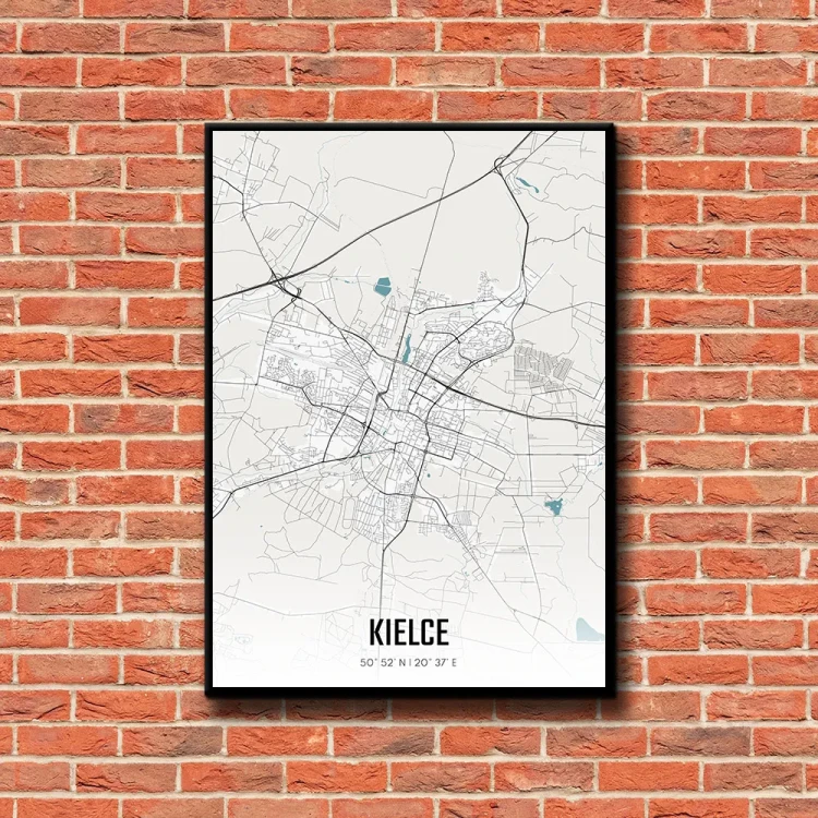 Plakat Kielce day tło ściana czerwone cegły