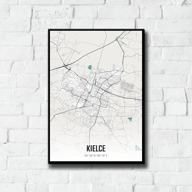 Plakat Kielce day tło ściana białe cegły
