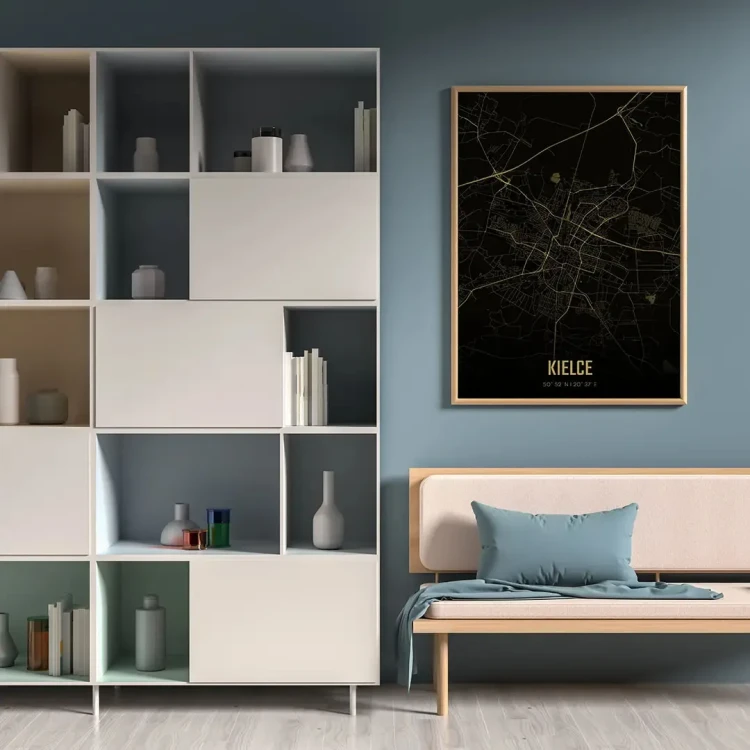 Plakat Kielce amber night mockup