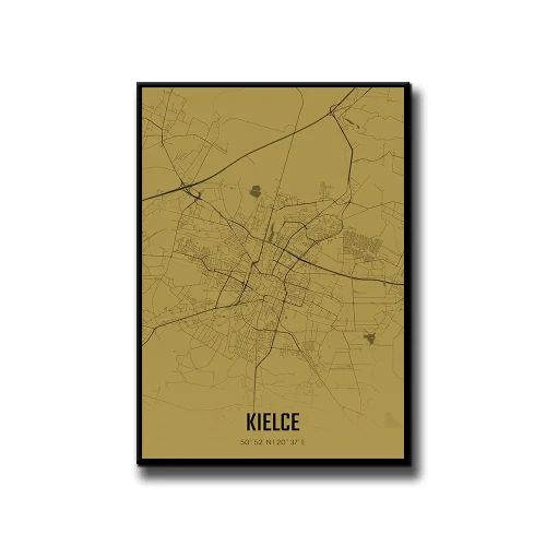 Plakat Kielce amber białe tło