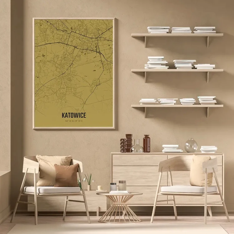 Plakat Katowice amber mockup