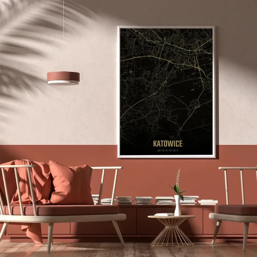 Plakat Katowice amber night mockup