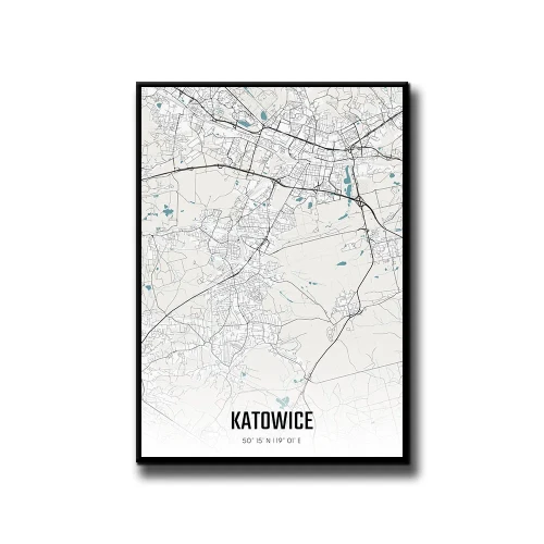 Plakat Katowice day białe tło