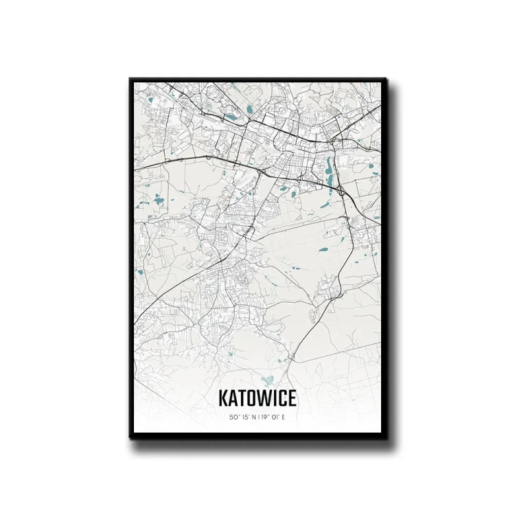 Plakat Katowice day białe tło