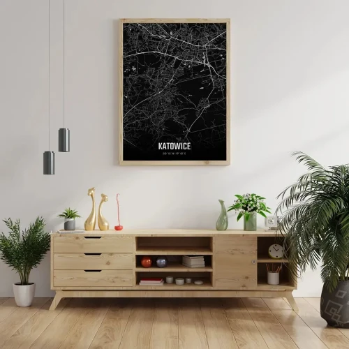 Plakat Katowice night mockup