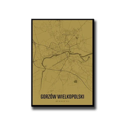 Plakat Gorzów Wielkopolski amber białe tło
