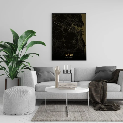 Plakat Gdynia amber night mockup