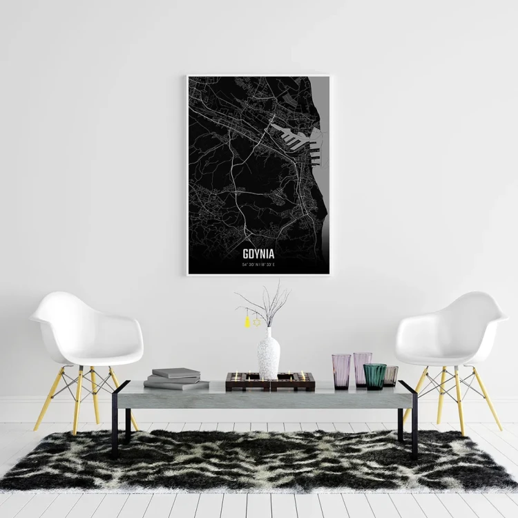 Plakat Gdynia night mockup