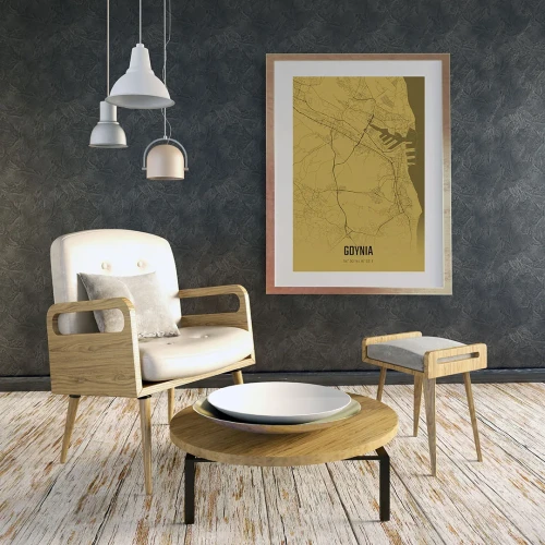 Plakat Gdynia amber mockup