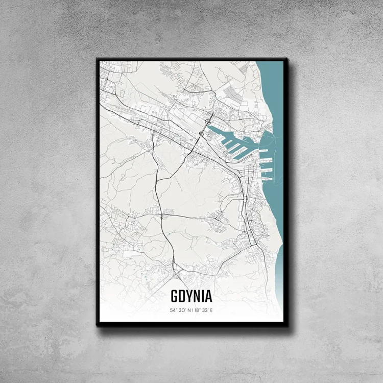 Plakat Gdynia day tło ściana szary beton