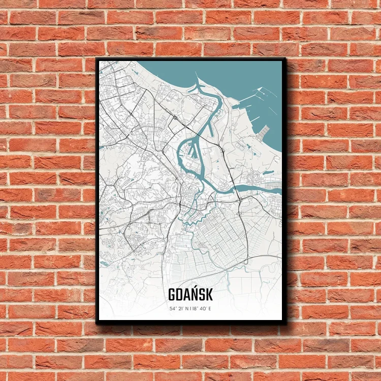 Plakat Gdańsk day tło ściana czerwone cegły