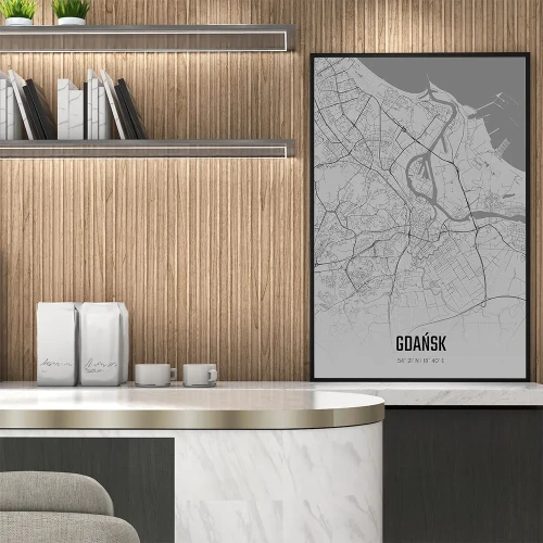 Plakat Gdańsk fog mockup