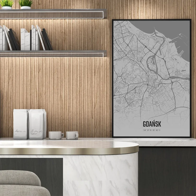 Plakat Gdańsk fog mockup