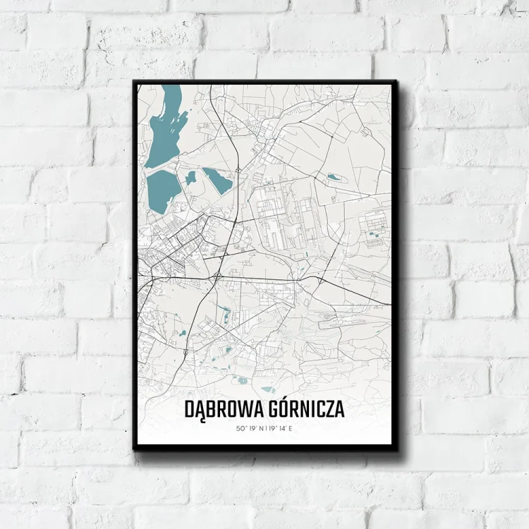 Plakat Dąbrowa Górnicza day tło ściana białe cegły